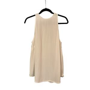 A New Day Women's Sleeveless Keyhole Racerback Pullover Tank Top Size L White